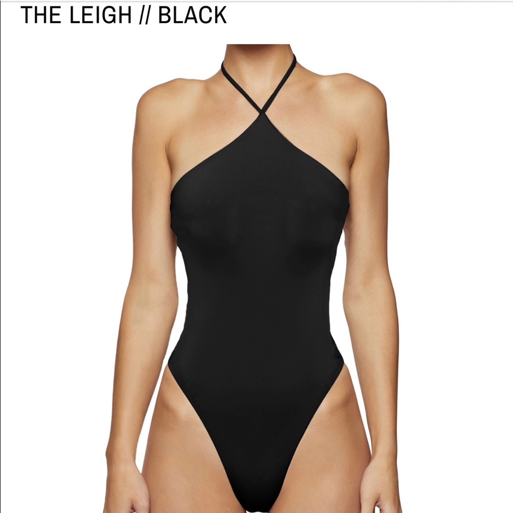 THE LEIGH // BLACK ONE PIECE SWIMSUIT